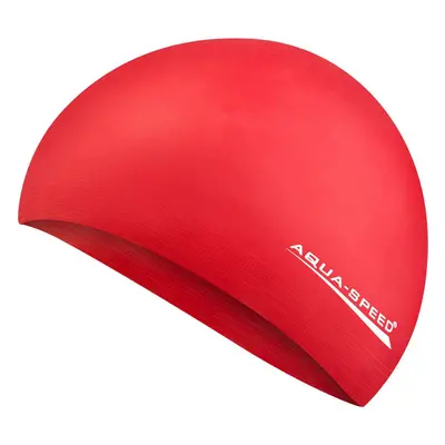 AQUA SPEED Plavecká čepice Soft Latex Červený vzor 31