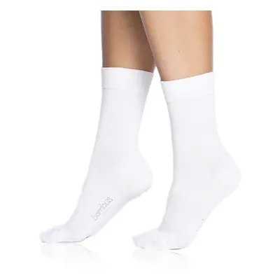 Dámské bambusové ponožky BAMBUS LADIES COMFORT SOCKS - BELLINDA - bílá