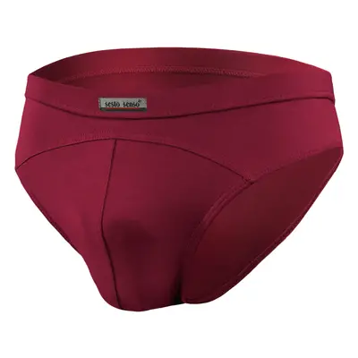 Sesto Senso Pánské kalhotky Cadet Brief Claret