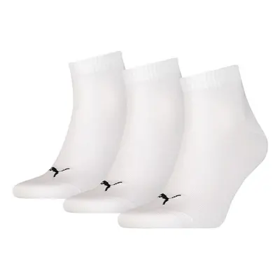 Unisex ponožky Quarter Plain 3Pack 906978 33 White - Puma