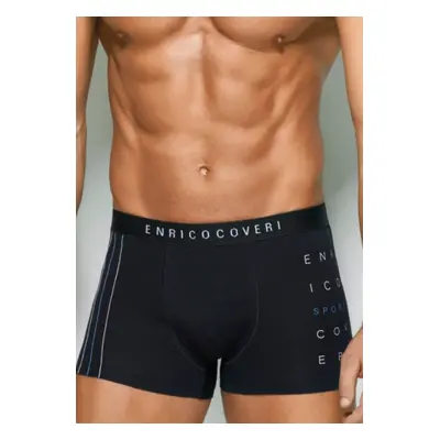 Pánské boxerky Enrico Coveri EB1261 Tm. modrá