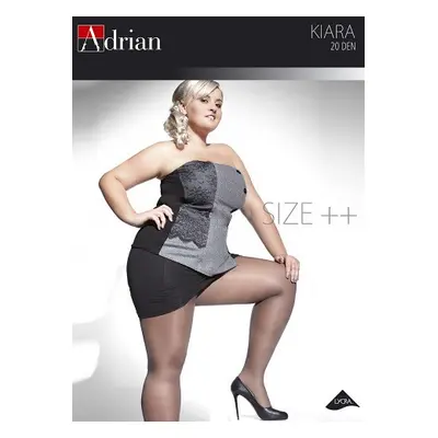 Dámské punčochové kalhoty Adrian Kiara Size++ 20 den 7-8XL nero/černá