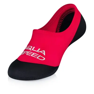 AQUA SPEED Ponožky na plavání Neo Red/Black Pattern 31