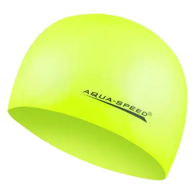 AQUA SPEED Plavecká čepice Mega Yellow Pattern 18