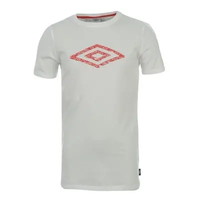 Umbro Cotton Logo T Shirt Boys White - Bílá / 11-12 - Umbro