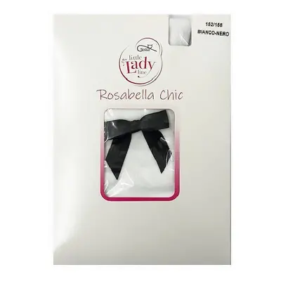 Dětské punčochové kalhoty Gatta Rosabella Chic Little Lady 60 den 92-158 bianco-modrá