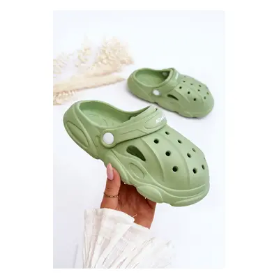 Dětské pěnové pantofle Crocs Zelená Cloudy 30/31