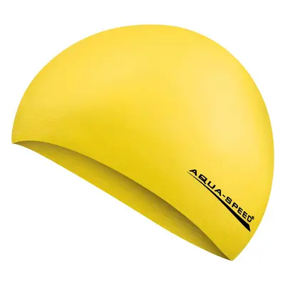 AQUA SPEED Plavecká čepice Soft Latex Yellow Pattern 18