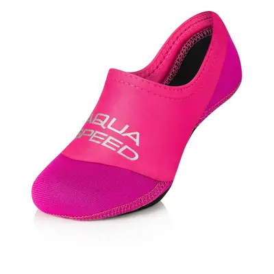 AQUA SPEED Ponožky na plavání Neo Pink Pattern 33