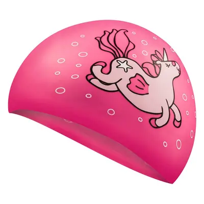 AQUA SPEED Plavecká čepice Kiddie Unicorn Pink