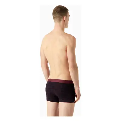 Pánské boxerky 2PACK 111210 3F504 56636 vínové s potiskem - Emporio Armani