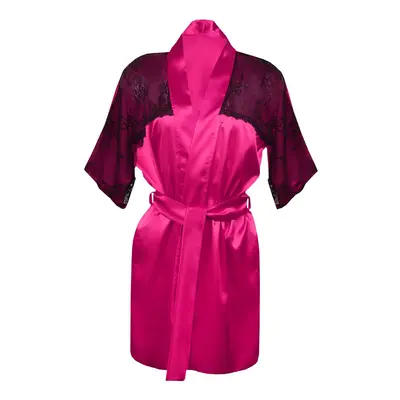 DKaren Housecoat Barbara Dark Pink tmavě růžová