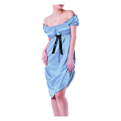 DKaren Plus Size Slip Anabel Light Blue světle modrá