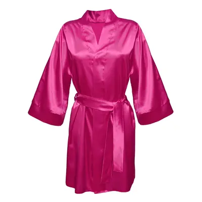 DKaren Housecoat Candy Dark Pink tmavě růžová