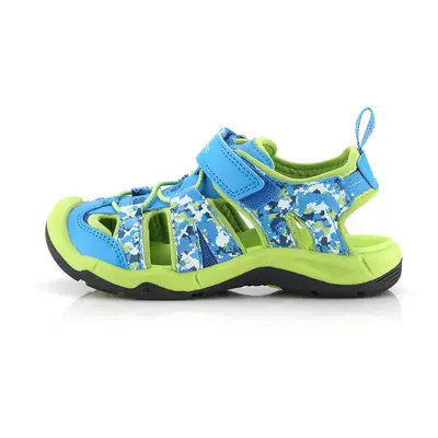 Dětské outdoorové sandály ALPINE PRO GROBO neon atomic blue 32