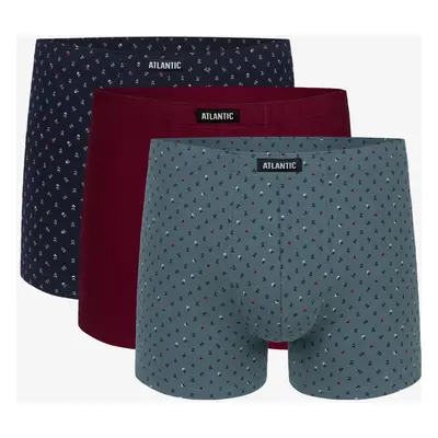 Pánské boxerky ATLANTIC 3Pack - vícebarevné