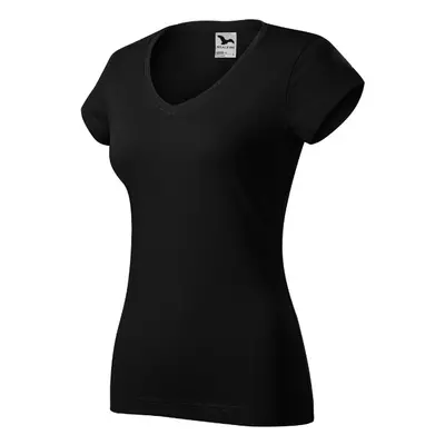 Fit V-neck tričko dámské černá