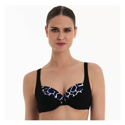 Style Hermine Top Bikini - horní díl 8438-1 schwarz/pool blue - Anita Classix 465 schwarz/pool b