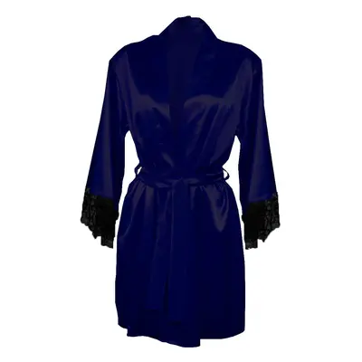 DKaren Housecoat Adelaide Navy Blue tmavě modrá