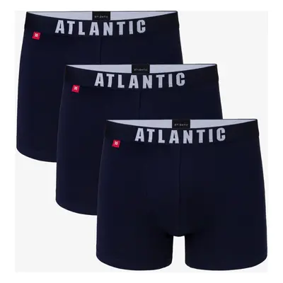 Pánské boxerky ATLANTIC 3Pack - tmavě modrá