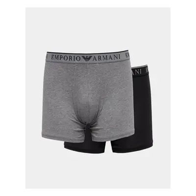 Pánské boxerky 2Pack 111912 4R720 černošedé - Emporio Armani