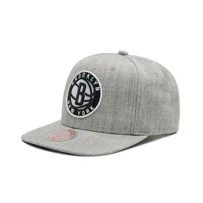 Mitchell & Ness NBA Brooklyn Nets Logo Team High Crown 6 Panel Classic Red Snapback HHSS3272-BNE