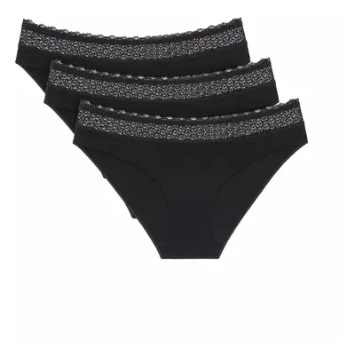 Dámské kalhotky Feel of Modal Tai 3P - BLACK - černá 0004 - TRIUMPH BLACK