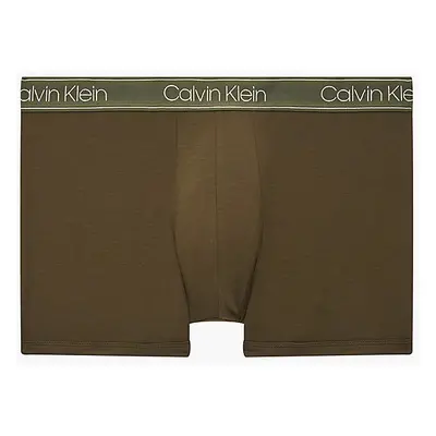 Pánské trenýrky Essential - NB2864A - RBN - Khaki - Calvin Klein khaki