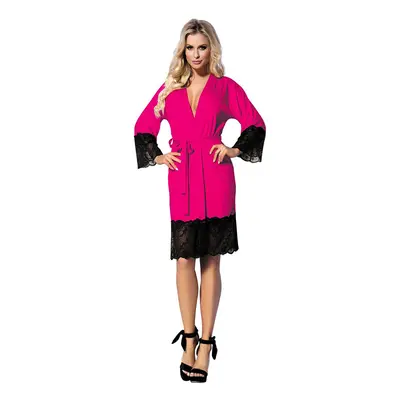 DKaren Housecoat Jasmin Pink růžová