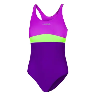 AQUA SPEED Plavky EMILY Dark Violet/Green/Violet