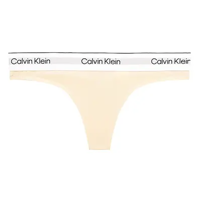 Dámská tanga Modern Cotton Nat QF7050E-ACK - Calvin Klein