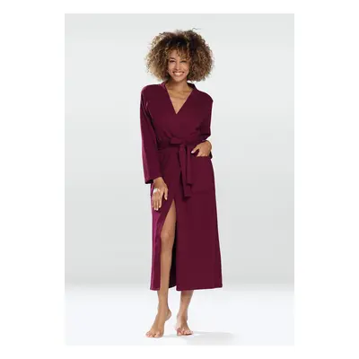 DKaren Housecoat Melissa Maroon