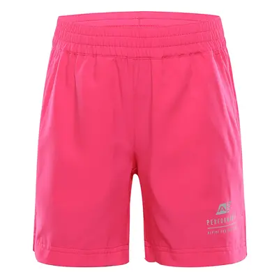 Dětské rychleschnoucí kraťasy ALPINE PRO SPORTO neon knockout pink 152-158