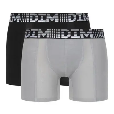 Pánské sportovní boxerky 2 ks DIM 3D FLEX AIR LONG BOXER 2x - DIM - šedá