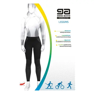 Dámské legíny Gatta 44016 Dablam Basic Thermoactive XS-XL černošedá