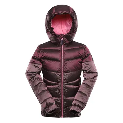 Dětská hi-therm bunda s impregnací ALPINE PRO GROLLO pink cosmos 152-158