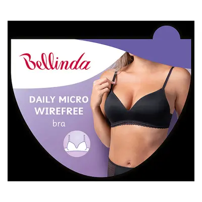 Dámská podprsenka bez kodstic DAILY MICRO WIREFREE - BELLINDA - černá