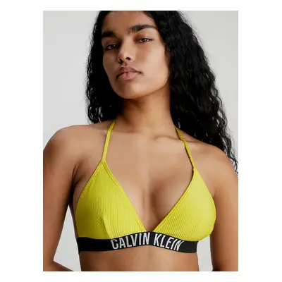 Dámský plavkový vrchní díl bikin KW0KW01967 LRF neon.žlutá - Calvin Klein