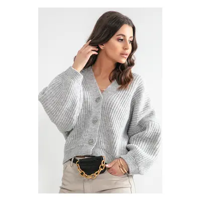 Dámský svetr Fobya Cardigan F1158 Grey