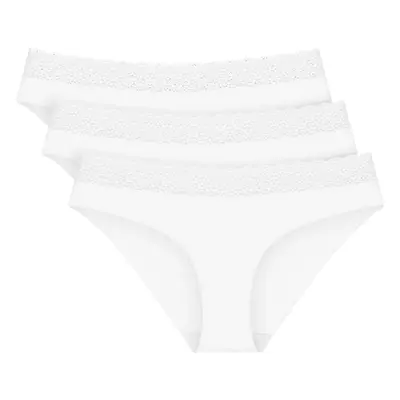 Dámské kalhotky Feel of Modal Tai 3P - WHITE - bílé 0003 - TRIUMPH WHITE