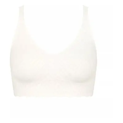 Dámská podprsenka ZERO Feel Bliss Bralette - WHITE - bílá 00GZ - SLOGGI WHITE