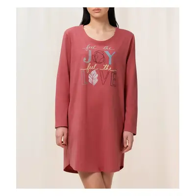 Dámská noční košile Nightdresses NDK 02 LSL X - Triumph fialový prach (6650)