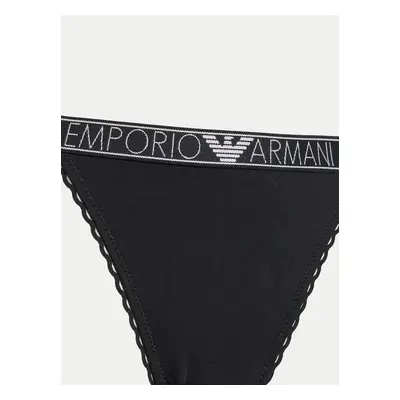 Dámské tanga 164282 4R221 00020 černé - Emporio Armani