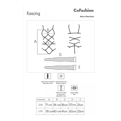 Žhavý set Raacing červený - LivCo Corsetti červená