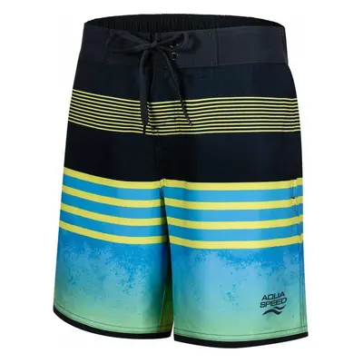 AQUA SPEED Plavecké šortky Nolan Blue/Yellow/Black