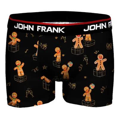 Pánské boxerky John Frank JFBD47-CH-GINGER Černá