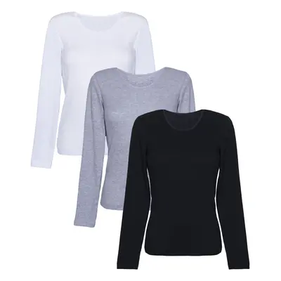 Dámská košilka Eldar 3Pack Camisole Irene Black/Wihte/Light Grey