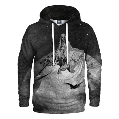 Aloha From Deer Dore Series - Death Raven Hoodie H-K AFD492 Grey