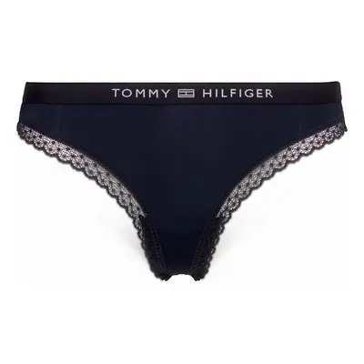 Dámská tanga Tonal Logo Lace UW0UW04184-DW5 - Tommy Hilfiger S