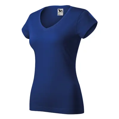 Fit V-neck tričko dámské královská modrá